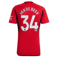 Billiga Manchester United Donny van de Beek #34 Hemma fotbollskläder 2023-24 Kortärmad